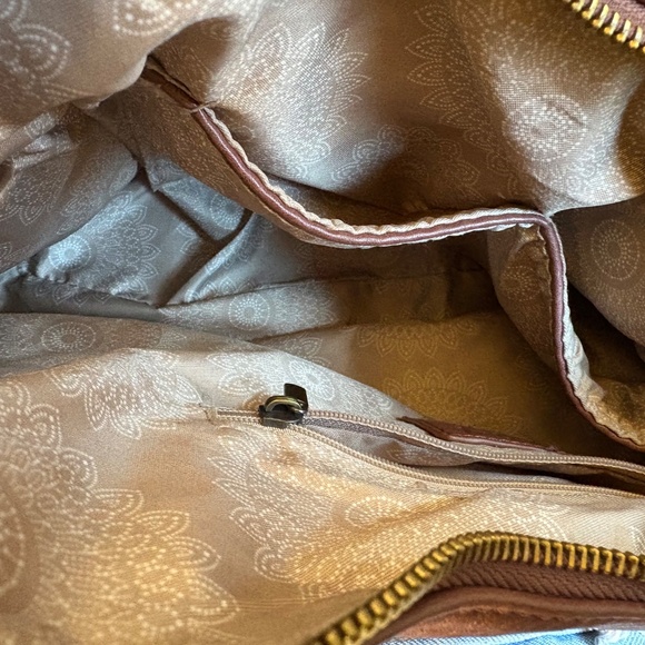 Susan Joy Mauve Handbag with Braided Handle - Picture 4 of 4